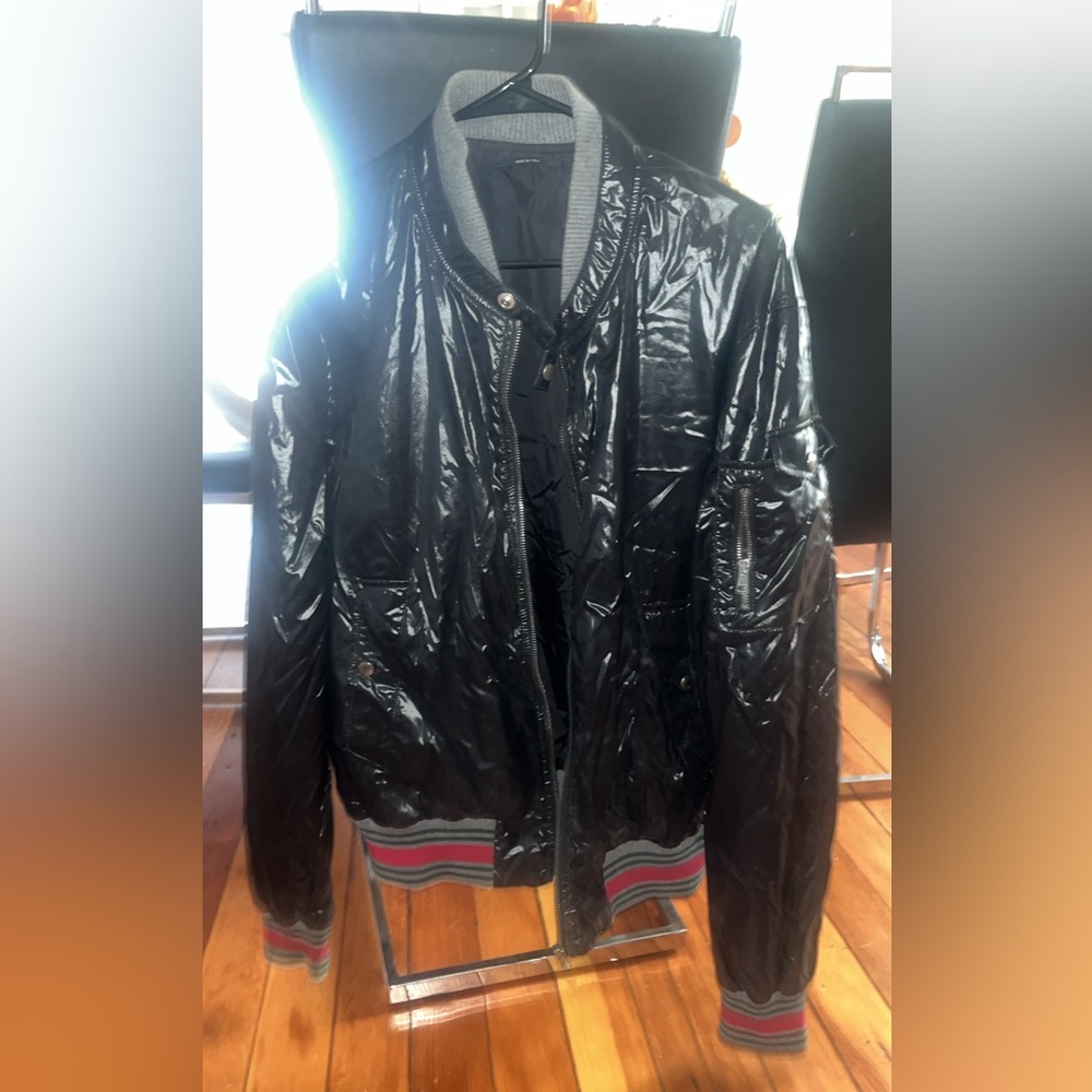 Men's Black Bomber Jacket Gucci size medium